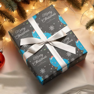 Papel De Presente Natal do Monstro do Biscoito Vintage Personalizado