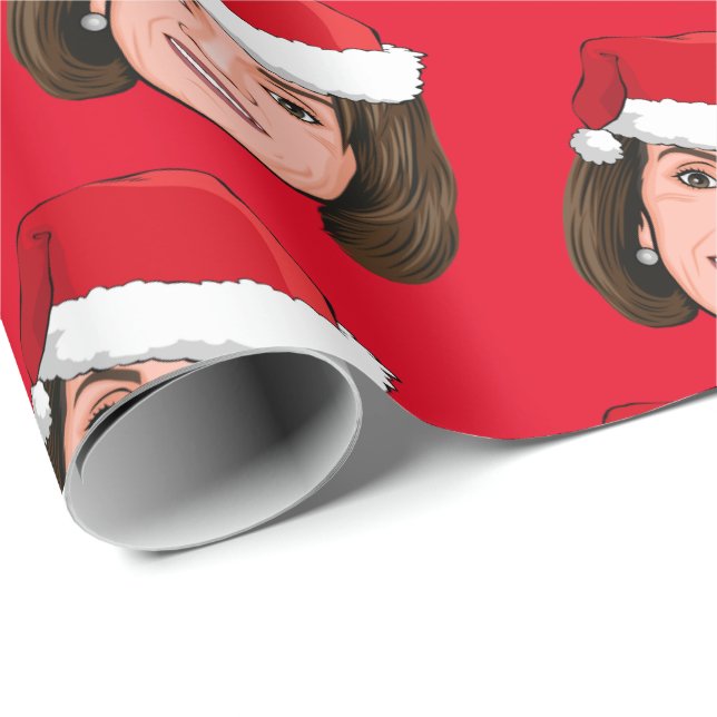 Papel De Presente Natal do NANCY PELOSI (Ponta do rolo)