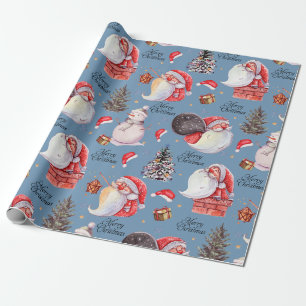 Papel De Presente Natal do Noel com Diversão em Água