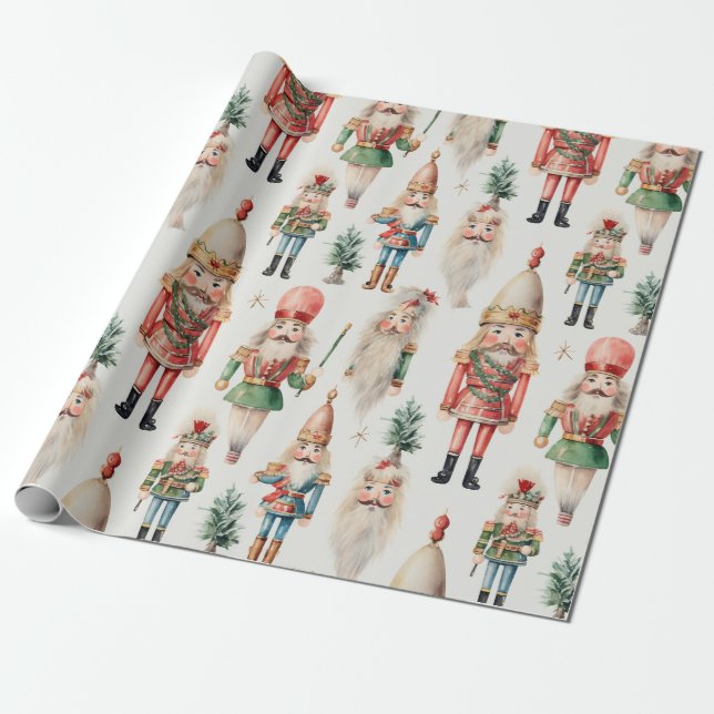 Papel De Presente Natal do Quebra-Nozes Férias de Inverno (Desenrolado)
