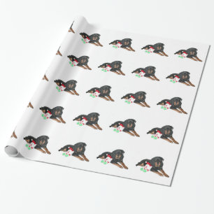 Papel De Presente Natal do rottweiler