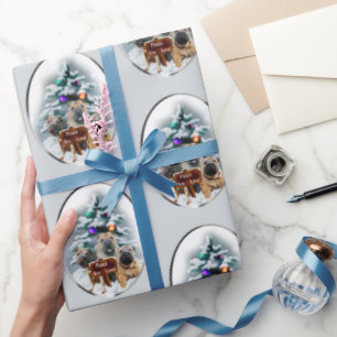 Papel De Presente Natal do Shar-Pei Chinês