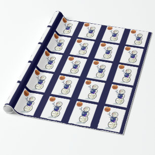Papel De Presente Natal dos amantes do basquetebol
