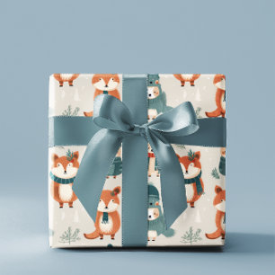Papel De Presente Natal e Aniversário de Animais Invernos Cujos