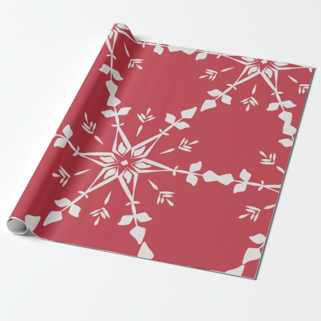 Papel De Presente Natal Elegante vermelho (Desenrolado)