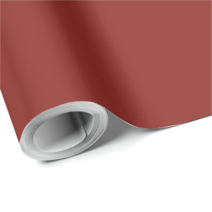 Papel De Presente Natal Elegante Vermelho Sólido