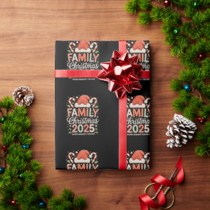 Papel De Presente Natal em Família 2025 Conjuntos de Natal Férias