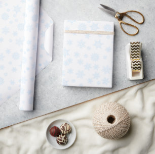Papel De Presente Natal em flocos de neve