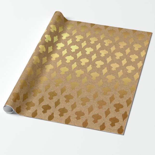 Papel De Presente Natal em folha de ouro (Desenrolado)