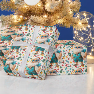 Papel De Presente Natal em julho com SANTA CLAUS