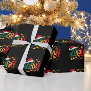 Papel De Presente Natal engraçado de Natal Férias Família