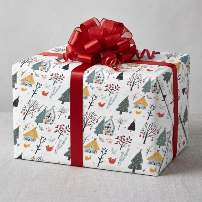 Papel De Presente Natal Escandinavo   (Criador carregado)