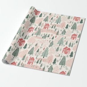 Papel De Presente Natal Escandinavo