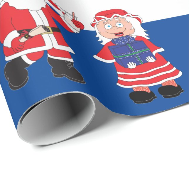 Papel De Presente Natal Fa La La La La (Ponta do rolo)