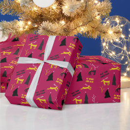 PAPEL DE PRESENTE NATAL FELIZ E DE CERVEJA
