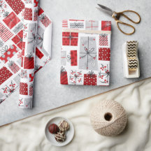 Natal Férias Red Silver Modern Dons Festivos