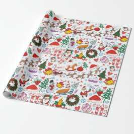 Papel De Presente Natal Festivo 