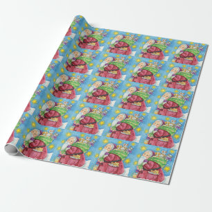 Papel De Presente Natal fofo, Papai Noel com Gatinhos e Gatos!