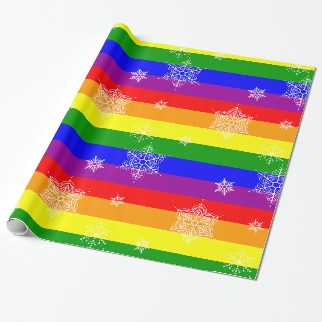 Papel De Presente Natal Gay Simples e Elegante (Desenrolado)