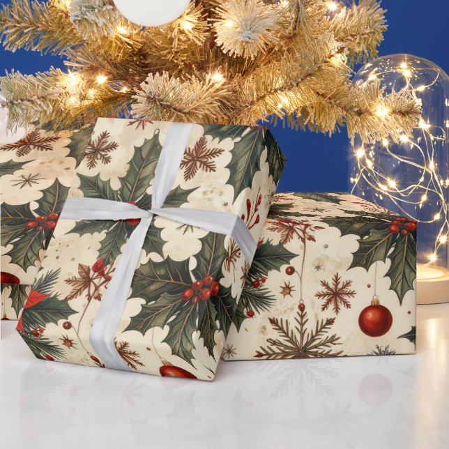 Papel De Presente Natal Intemporais (Feriados)