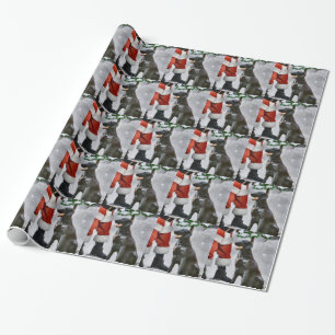 Papel De Presente Natal Liso-Revestido do Retriever