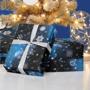 Papel De Presente Natal mágico e tranquilo de inverno do SlipperyJoe