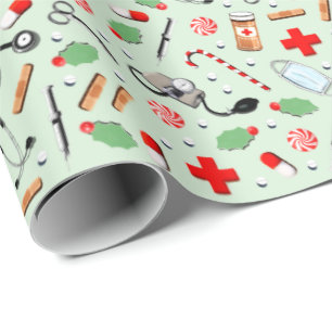 Papel De Presente Natal médico