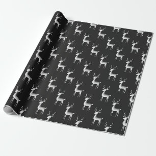 Papel De Presente Natal Minimalista para as Rebeldes Negras e Branca