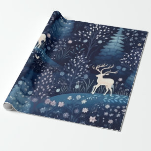 Papel De Presente Natal Moderno Rosa Quente