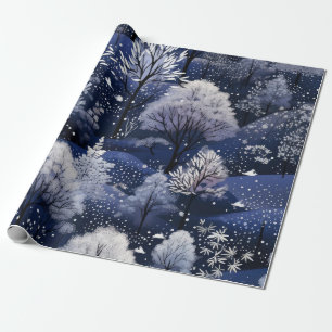 Papel De Presente Natal Moderno Rosa Quente