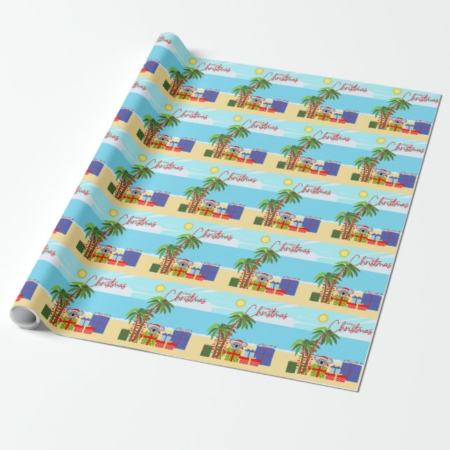 Papel De Presente Natal na Austrália (Desenrolado)