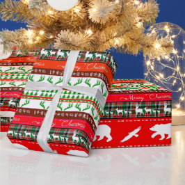 Papel De Presente Natal na floresta