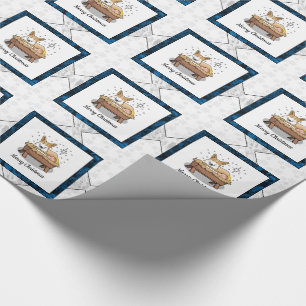 Papel De Presente Natal Natividade Pembroke Welsh Corgi (red1) Diver
