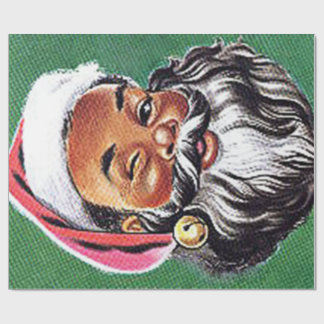 Papel De Presente Natal negro afro-americano