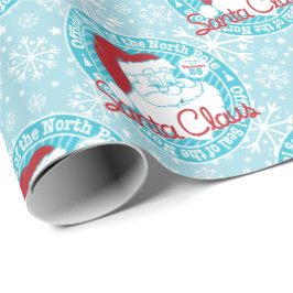 Papel De Presente Natal oficial do selo de Papai Noel