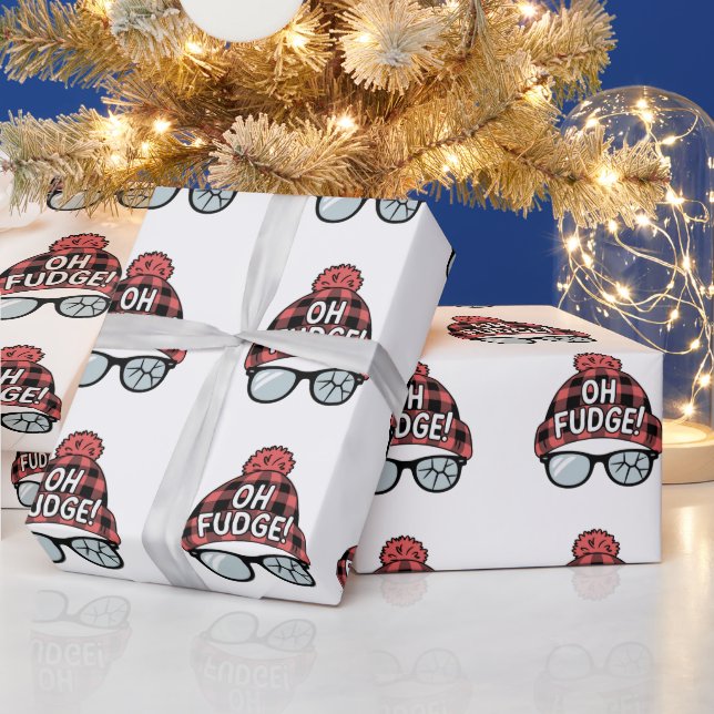 Papel De Presente Natal Oh Fudge Férias de Natal Férias Engraçadas  (Feriados)