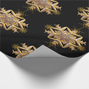 Papel De Presente Natal original do floco de neve mágico de