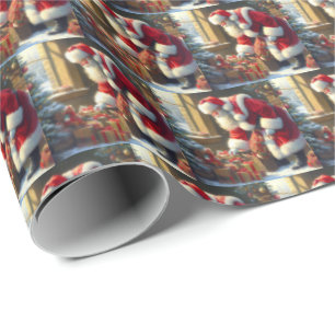 Papel De Presente Natal Papai Noel 3