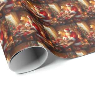 Papel De Presente Natal Papai Noel 4