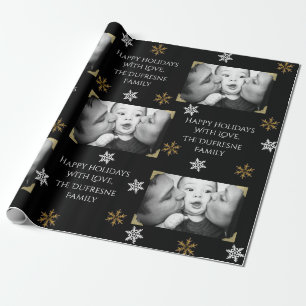 Papel De Presente Natal personalizado da foto