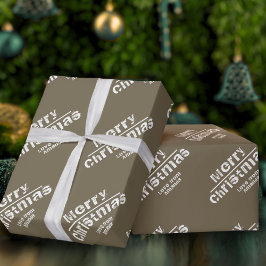 Papel De Presente Natal Personalizado Moderno