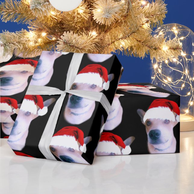Papel De Presente Natal personalizado para cães (Feriados)