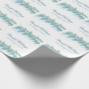 Papel De Presente Natal - Péssimo - Manchete de Aquarela na Floresta