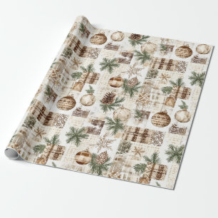 Papel De Presente Natal Russo