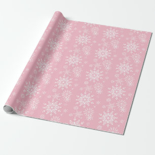 Papel De Presente Natal simples moderno e elegante com floco de neve