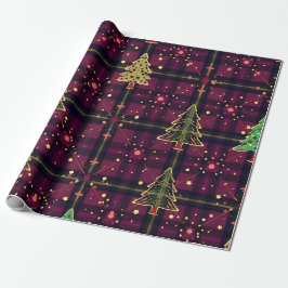Papel De Presente Natal Tartan