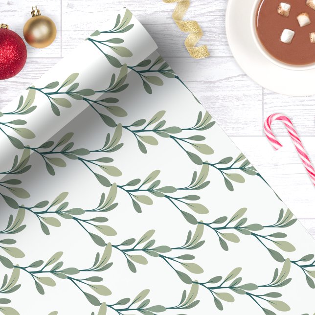 Papel De Presente Natal Verde Moderno (Criador carregado)