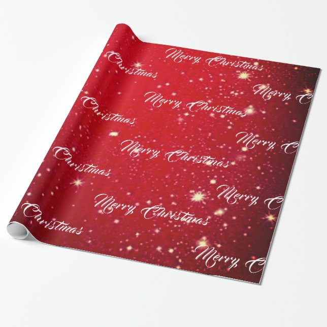 Papel De Presente Natal Vermelho (Desenrolado)