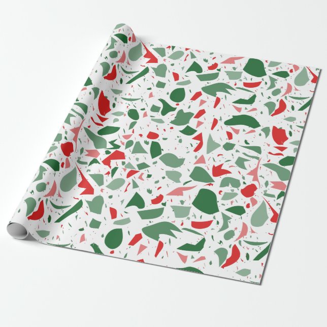 Papel De Presente Natal Vermelho Vermelho do Feriado (Desenrolado)