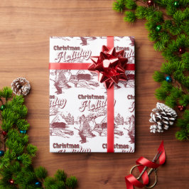 Papel De Presente Natal Vintage